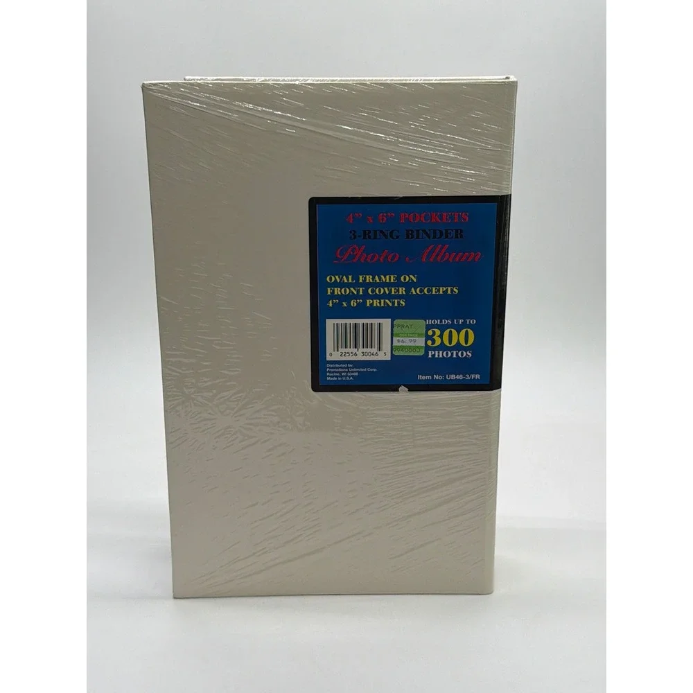 Special Memories 3-Ring Binder Photo Album Cream Gold 4x6 Pockets Holds 300